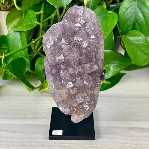 Uruguayan Amethyst with Custom Stand L 12 - Kenna's Crystals from TikTok