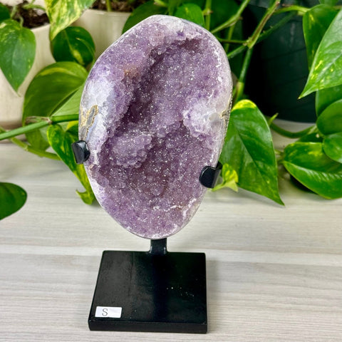 Uruguayan Amethyst with Custom Stand S 19 - Kenna's Crystals from TikTok
