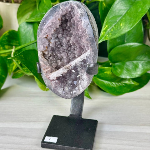 Uruguayan Amethyst with Custom Stand V 22 - Kenna's Crystals from TikTok
