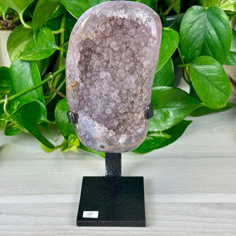 Uruguayan Amethyst with Custom Stand W 23 - Kenna's Crystals from TikTok