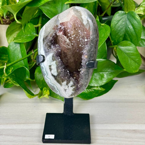 Uruguayan Amethyst with Custom Stand Y 25 - Kenna's Crystals from TikTok