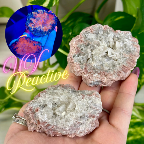 Watermelon Calcite (UV Reactive) 55 1 - Kenna's Crystals from TikTok