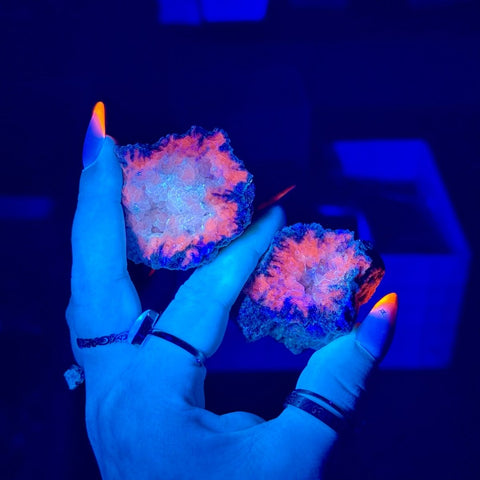 Watermelon Calcite (UV Reactive) 55 3 - Kenna's Crystals from TikTok