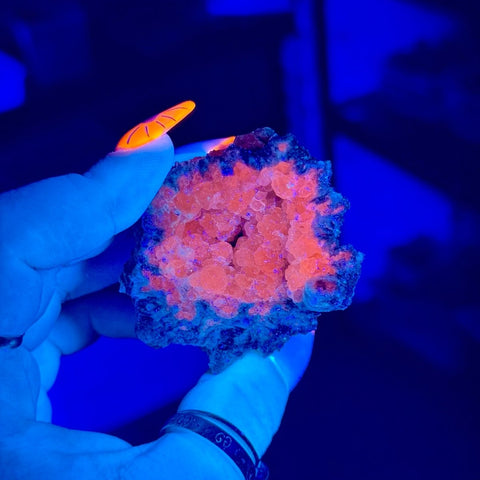 Watermelon Calcite (UV Reactive) 99 11 - Kenna's Crystals from TikTok