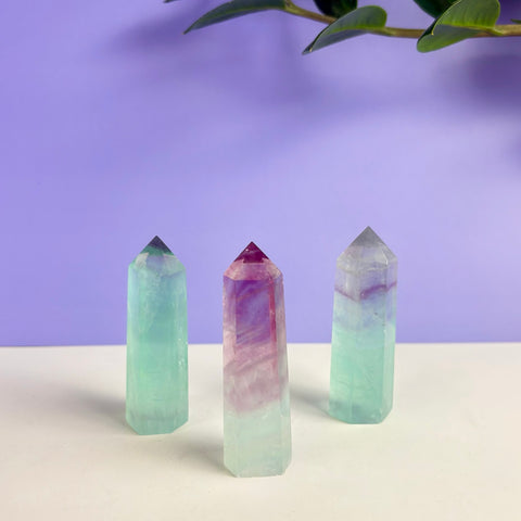 Watermelon Fluorite Tower