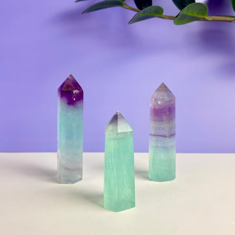 Watermelon Fluorite Tower