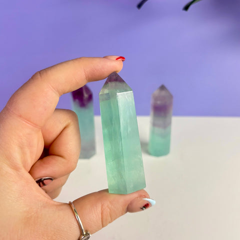 Watermelon Fluorite Tower