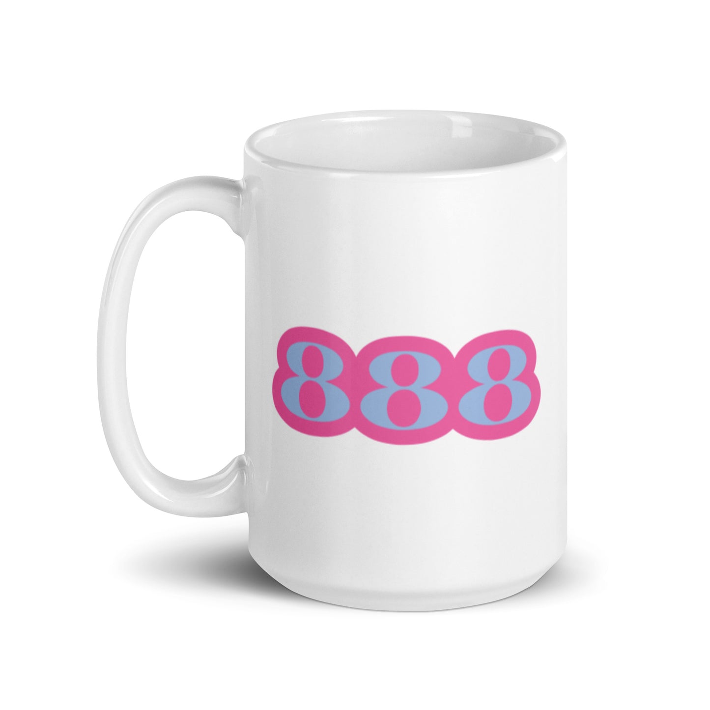 888 Angel Number XL White Glossy Mug (15oz)