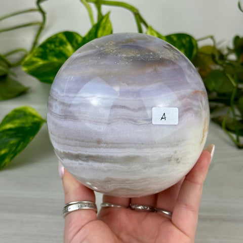 White Jasper Sphere A 1 - Kenna's Crystals from TikTok