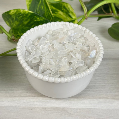 White Moonstone Chips (100g) 1 - Kenna's Crystals from TikTok
