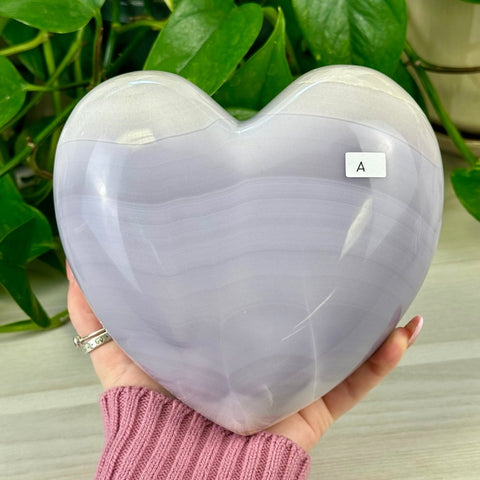 XL Lavender Fluorite Heart A 1 - Kenna's Crystals from TikTok