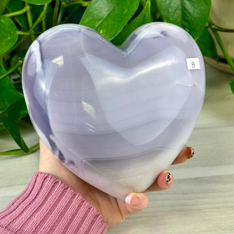 XL Lavender Fluorite Heart B 2 - Kenna's Crystals from TikTok