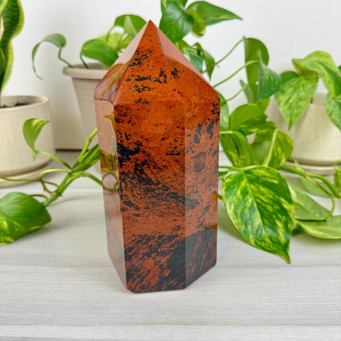 XL Mahogany Obsidian Tower A (Imperfect) 1 - Kenna's Crystals from TikTok