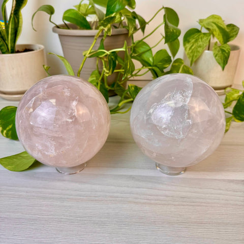 XL Rose Quartz Sphere 255 7 - Kenna's Crystals from TikTok