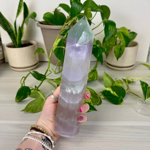 XL Yttrium Fluorite Tower 166 5 - Kenna's Crystals from TikTok