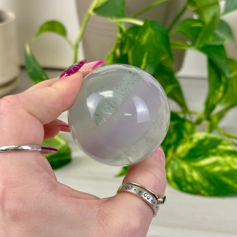 Yttrium Fluorite Sphere 33 2 - Kenna's Crystals from TikTok