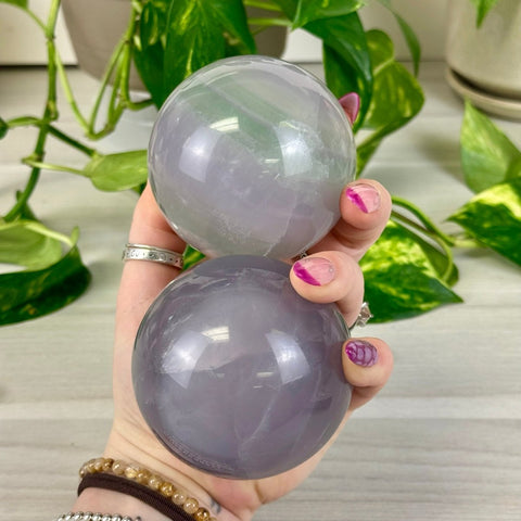 Yttrium Fluorite Sphere 99 1 - Kenna's Crystals from TikTok