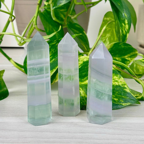 Yttrium Fluorite Tower 22 1 - Kenna's Crystals from TikTok