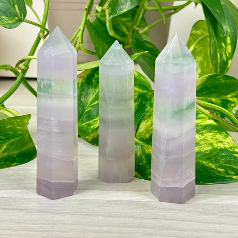 Yttrium Fluorite Tower 33 2 - Kenna's Crystals from TikTok