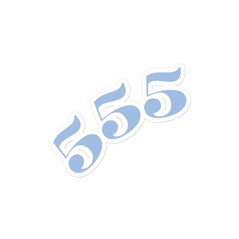 555 Angel Number Sticker
