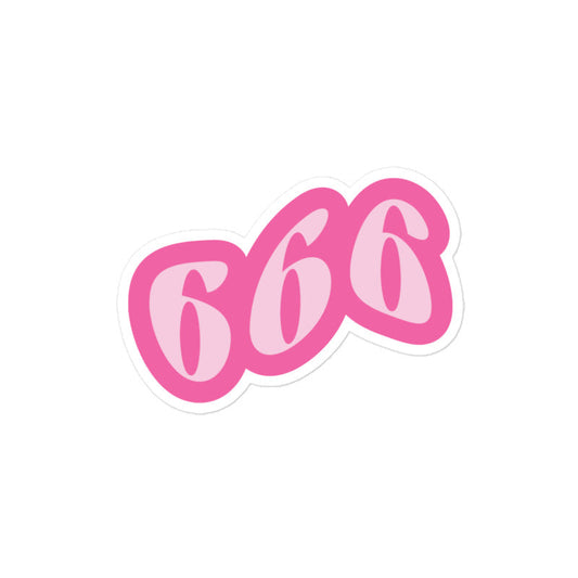 666 Angel Number Sticker
