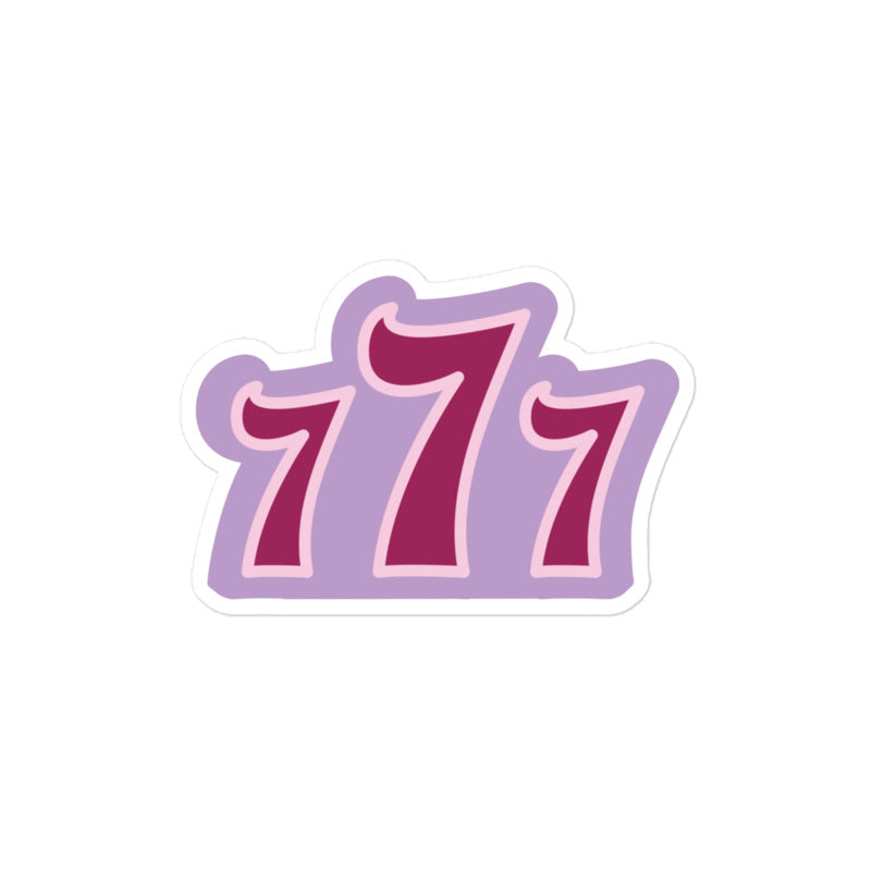 777 Angel Number Sticker